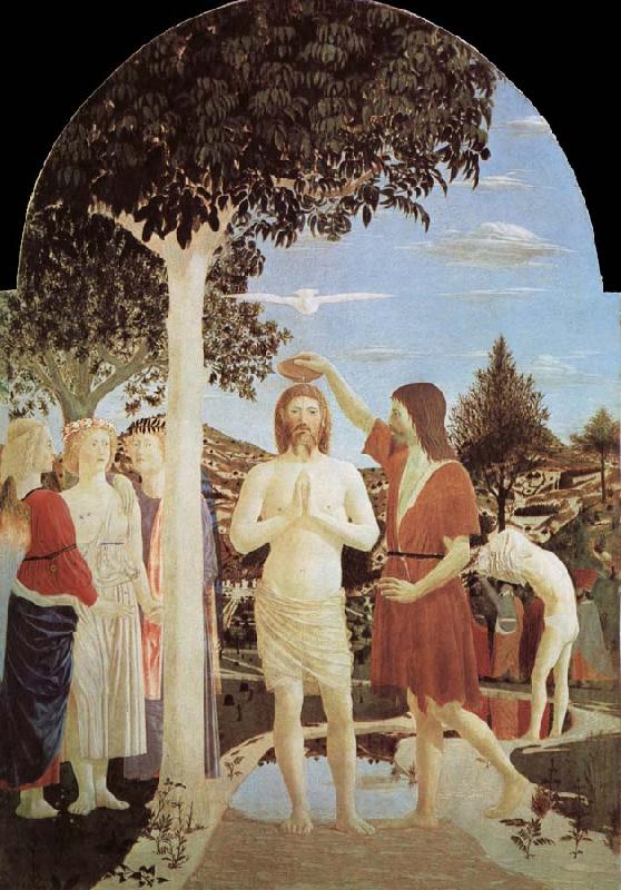 Piero della Francesca The Baptim of Christ oil painting image